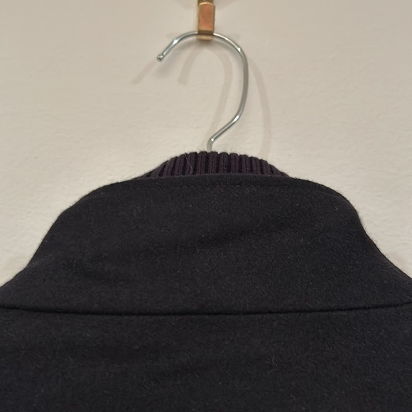 NWT COLE HAAN Men's Melton Jacket / Peacoat in black, sz Medium - Picture 6 of 12